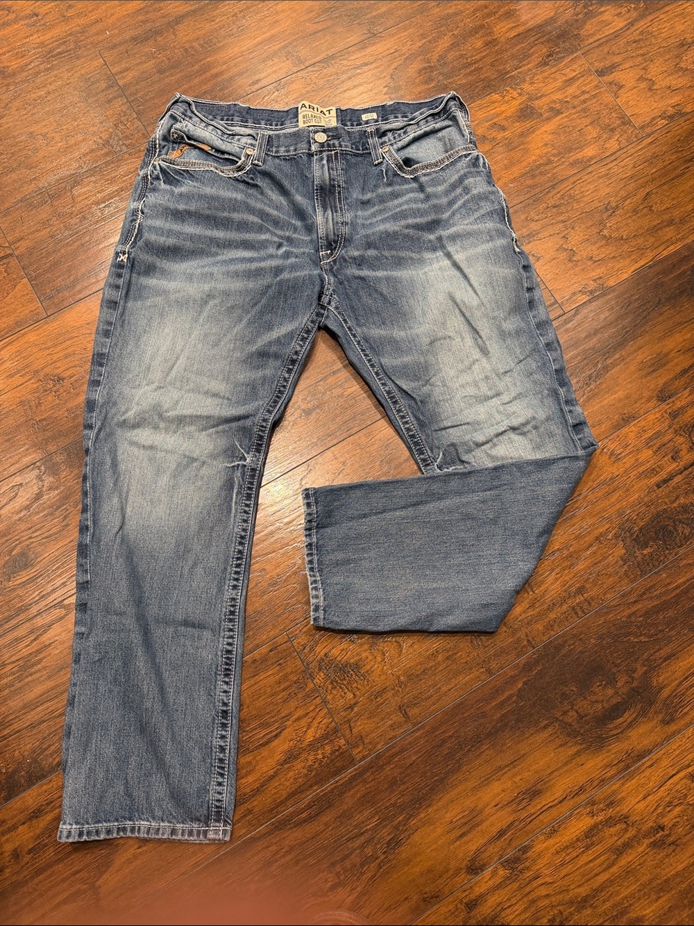 Ariat Men's Faded Blue Straight Jeans